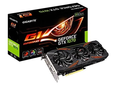 Gigabyte GeForce GTX 1070 G1 Gaming 8GB GDDR5 GPU – Windforce – Tested & Clean - Image 1 of 4