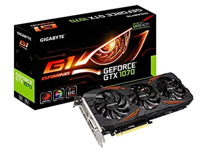 Gigabyte GeForce GTX 1070 G1 Gaming 8GB GDDR5 GPU – Windforce – Tested & Clean - Image 1 of 4