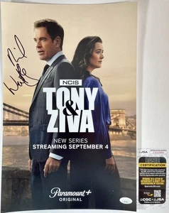 Poster Michael Weatherly firmato NCIS Tony & Ziva 11x17 autografo autentico JS... - Foto 1 di 1