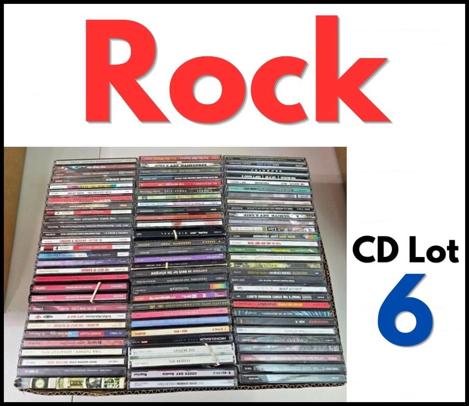 Buy 5 Get 6th FREE Rock CD Lot #6 You Pick Choose Titles Add To Cart - Clearance Foto 1 de 1