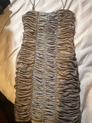 Nuevo sin etiquetas Vestido Ark & Co Acanalado Talla Mediana Correas de Espagueti Cremalleras Espalda Foto 1 de 3