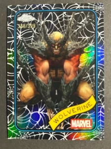 2025 Topps Chrome Marvel Black Spider-Web Refractor /399 Wolverine Color Match - Picture 1 of 14