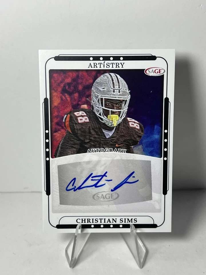 2023 SAGE Artistry - Autographs Christian Sims #ART-CS2 (AU, RC) - Image 1 of 1