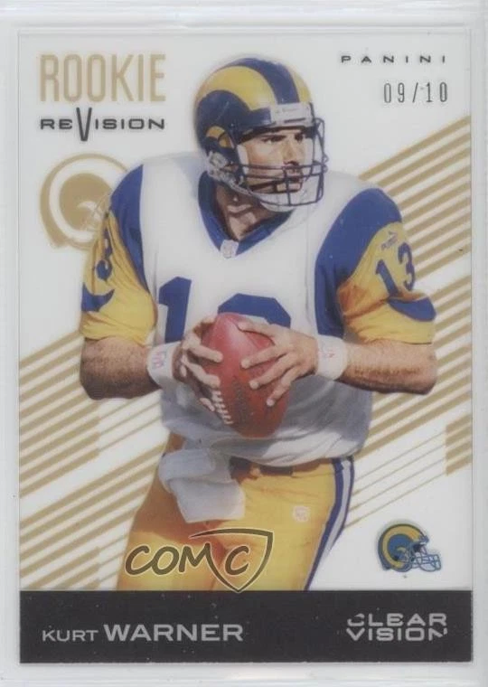 2015 Panini Clear Vision Gold /10 Kurt Warner #87 HOF - Image 1 of 2