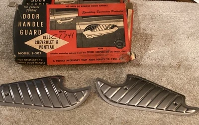 NOS  1955  Chevrolet And Pontiac Accessory Door Handle Guards SUTONE S-302 - Image 1 of 4