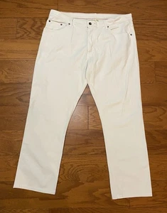 Raleigh Denim Jeans Gr. 36 Herren 36x28 Creme Made USA Handarbeit Jones Carolina - Bild 1 von 11