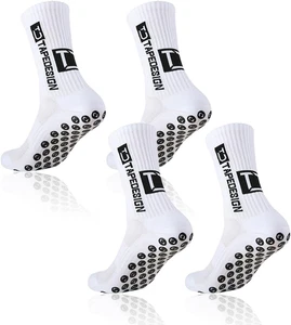 2 Paia Calze Calcio Antiscivolo Uomo, Grip anti Vesciche, Addensare Cotone per C - Foto 1 di 12