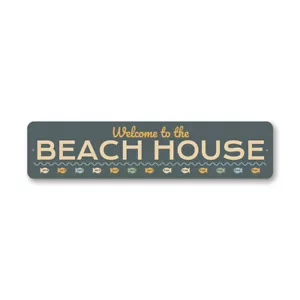 Welcome to the Beach House Metal Sign - Picture 1 of 4