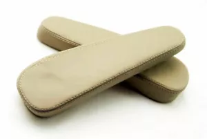 Fits 92-02 Isuzu Trooper Synthetic Leather Seat Armest Covers Beige - Foto 1 di 5