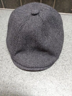D&Y Gray Stripe Flat Hat - Image 1 of 4