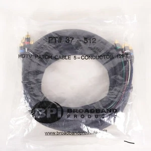 New BPI Broadband Component HDTV Patch Cable 5 Conductor (12 Feet) PT # 36-512 - Picture 1 of 4