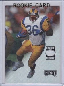 JEROME BETTIS ROOKIE CARD 1993 Playoff ROOKIE ROUNDUP Rams Steelers Football RC - Picture 1 of 2
