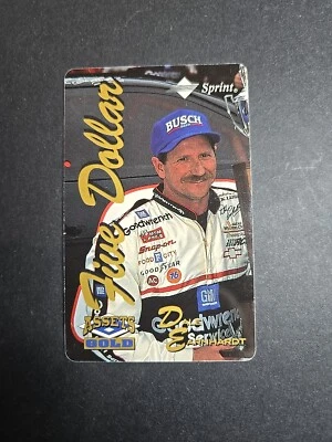 1995 Classic Gold Assets Dale Earnhardt $5 Sprint Card /5000 Nascar - Image 1 of 2