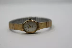 Ladies Hamilton 830481 Silver Dial Gold Expandable Bracelet Quartz Watch New Bat - Picture 1 of 6