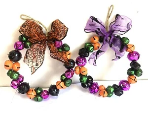 2x Halloween Party Decor Door Wreath Garland Outdoor Yard Decor Props Pumpkin - Picture 1 of 5