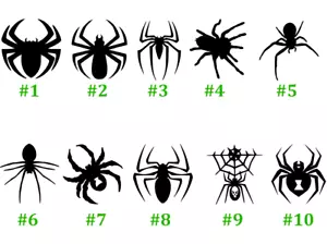 Calcomanía de vinilo arañas pegatina ventana arte tarántula reclusa viuda negra vendedor de EE. UU. - Imagen 1 de 13