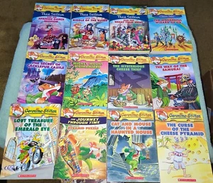 Geronimo Stilton - Lot of 12 Series Books Scholastic Juvenile Fiction FINE/NM - Picture 1 of 8