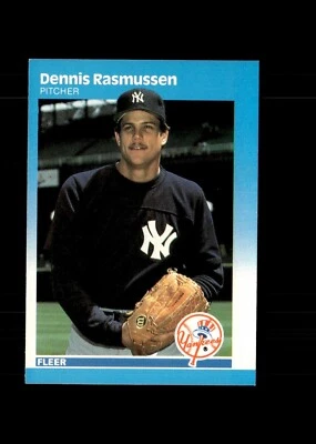 1987 Fleer - Dennis Rasmussen #110 - Image 1 of 2