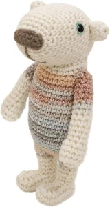 Made in Japan Crochet Stuffed Animal "Amigurumi" DIY Kit - Victor the Polar Bear - Picture 1 of 5