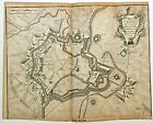 Plan Of Menin Original Antique Map 1741 By Basire