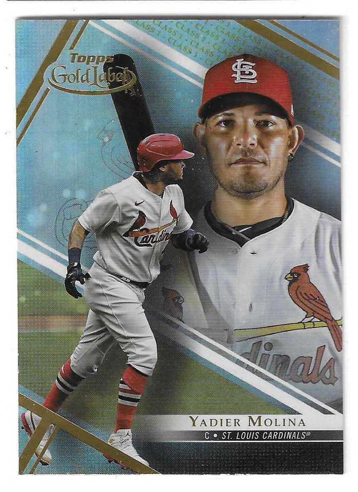 Yadier Molina 2021 Topps Gold Label #50 Class 1 - Image 1 of 1