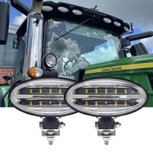 LED Flood Front Cab Light RE573609 For John Deere 6170R 6190R 6210R 6110R - Picture 1 of 7