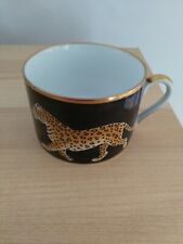 Lynn Chase Jaguar Jungle Single Medium Size Cup, 24ct Gold Decoration