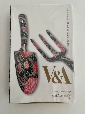 Wild & Wolf for Victoria & Albert Museum Cray print gardening trowel and fork - Image 1 of 4