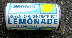 Vintage 60er Jahre SENECA Limonade Konzentrat SAFTDOSE DOSE Dundee, NY Getränk RAR - Bild 1 von 2