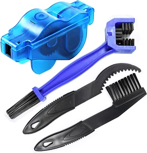 4 Pcs Bike Chain Cleaner Tool Maintenance Cleaning Brush Kit for Bike Motorcycle - Picture 1 of 8