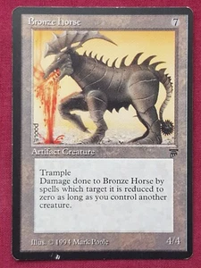 Magic The Gathering LEGENDS BRONZE HORSE artifact card MTG - Picture 1 of 2