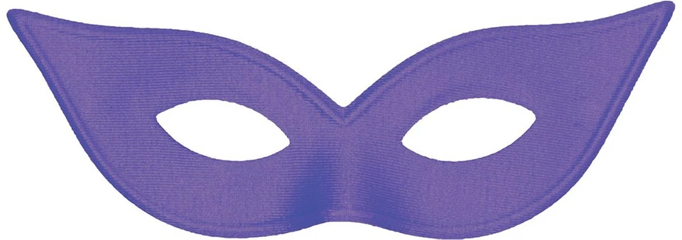 Harlequin Mask - Satin - Purple - One Size - Adult Costume Accessory - Halloween - Image 1 of 1