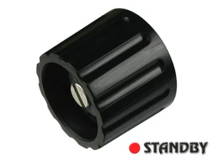 100pcs Classic collet knob 21 mm glossy black, ELMA 020-4320, Shaft 4mm, ROHS - Bild 1 von 3