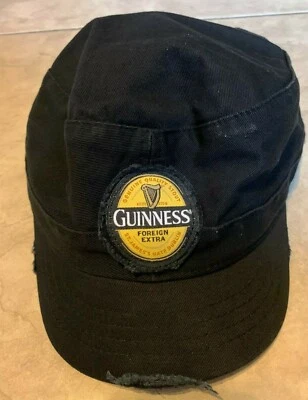 Boné Guinness Stout Estrangeiro Extra Preto Alça Traseira NOVO 1 tamanho serve para todos - Imagem 1 de 4