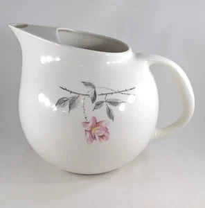 Universal Ballerina Ceramic Ball Pitcher With Rosette Decoration, 6 Pints - Picture 1 of 6