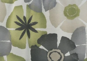 5 Yds Robert Allen Fabric Pure Petals Graystone Cotton Drapery Upholstery - Picture 1 of 2