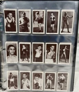 1938 W.A & A.C CHURCHMAN BOXING PERSONALITIES SET OF 50/50 JOE LOUIS JACK DEMPSE - Picture 1 of 5