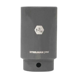 STEELMAN PRO 1/2-Inch Drive 1-5/16-Inch Deep 6-Point Impact Socket, 60517