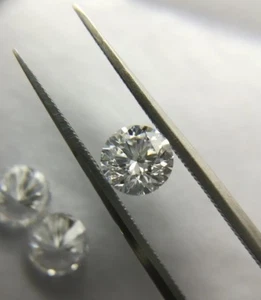 4 MM SIZE 4 Pieces DEF,SI, White Color LAB Created CVD Diamonds, For Couple Ring - Picture 1 of 9