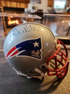 Drew Bledsoe New England Patriots Autographed Riddell Mini Helmet BLEDSOE 