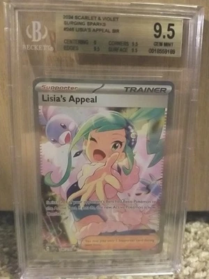 POKEMON SCARLET VIOLET SURGING SPARKS 246 LISIA'S APPEAL BGS 9.5 GEM MINT PSA 10 - Image 1 of 4