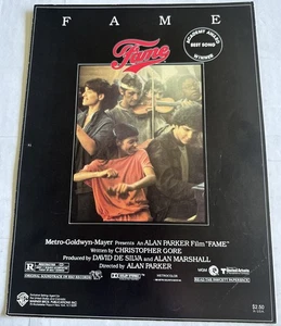 Fame Original Movie Soundtrack Sheet Music 1980 MGM Warner Brothers Publications - Picture 1 of 6