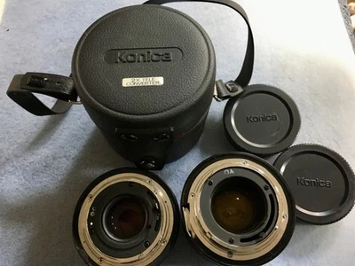 TELECONVERTIDOR KONICA HEXANON AR 40mm f/1.8 y KONICA AR HEXANON 2X MUY BUEN ESTUCHE Foto 1 de 4