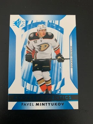 2023-24 SP Hockey Rookie Authentic BLUE Pavel Mintyukov #124 - Image 1 of 2