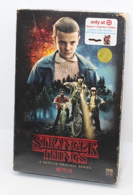 NEW Stranger Things Season One 4-disc DVD & Blu-Ray Collectors Edition Box Set - Image 1 of 4