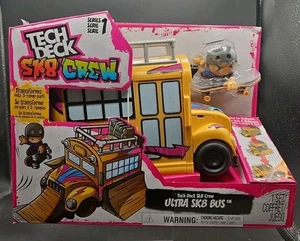 TECH DECK Sk8 Crew Bus 2 in 1 Trasformazione Ultra Sk8 con Tastiera e Stoccaggio - Foto 1 di 6