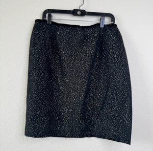 Talbots Skirt Womens 14W Petite Tweed Metallic Shimmer Pencil Straight Career - Picture 1 of 6