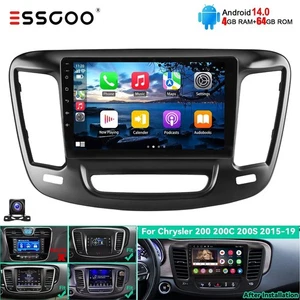 64G Android 14 Apple Carplay Car Stereo GPS For 2015-2019 Chrysler 200 200C 200S - Picture 1 of 12
