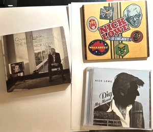 Nick Lowe CD lot: Walkabout, Dig My Mood, Quiet Please...New Best Of (2 CDs/DVD) - Foto 1 di 11