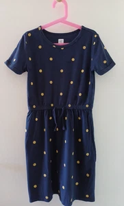 GAP emoji girls' jersey dress age 10-11, blue, great used condition - Picture 1 of 4